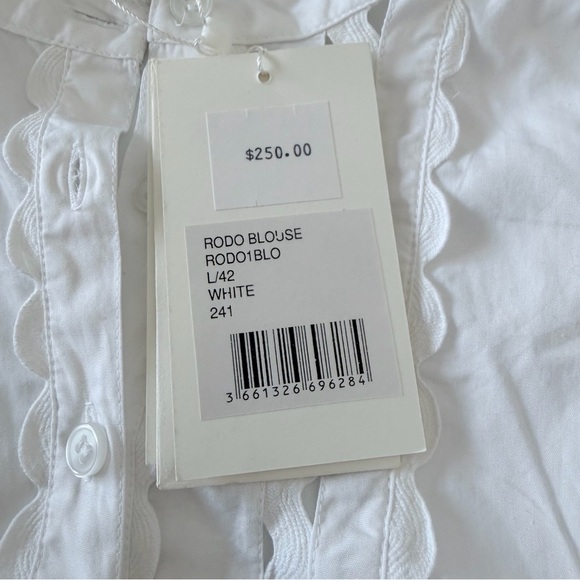 NWT Antik Batik Rodo Blouse White Size L - Picture 7 of 12